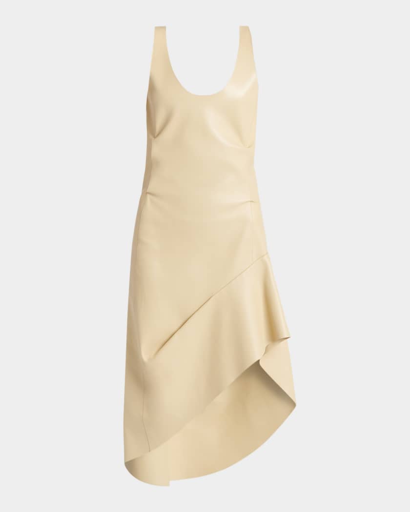 Nanaさま　BOTTEGA VENETA ワンピース Bottega Veneta Sleeveless Leather Asymmetric Midi Dress | Neiman