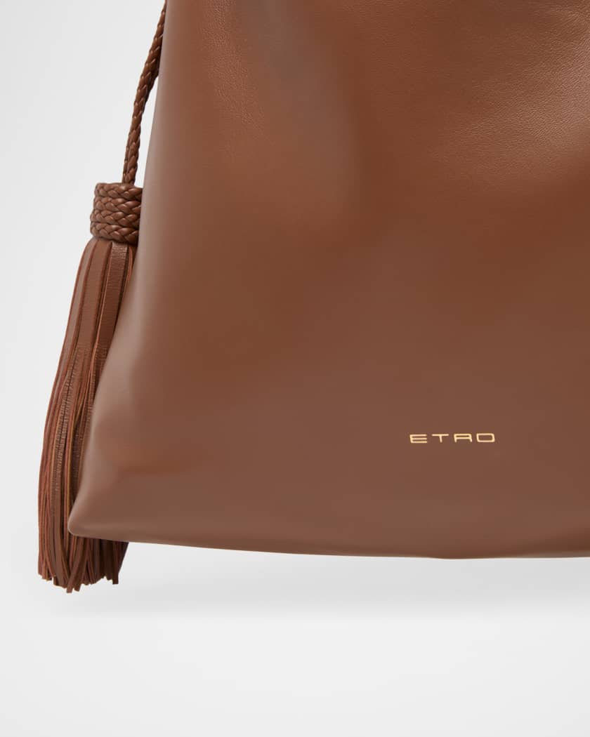 Etro Kalispera Medium Tassel Drawstring Shoulder Bag | Neiman Marcus