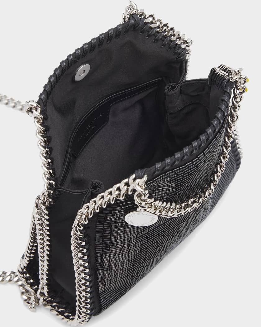 Stella McCartney Falabella Tiny Beaded Vegan Leather Crossbody Bag