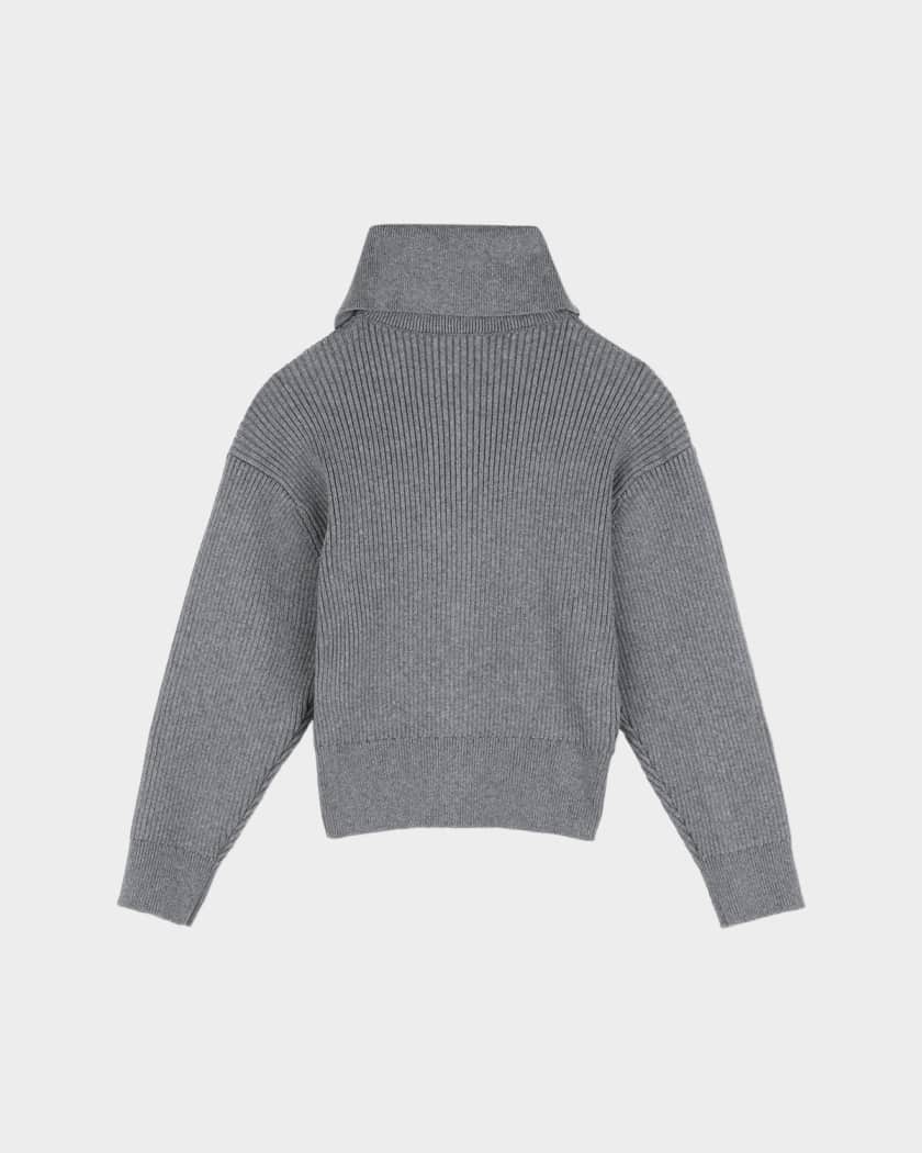 Givenchy Girl's Logo Cotton-Cashmere Knit Cardigan, Size 4-6