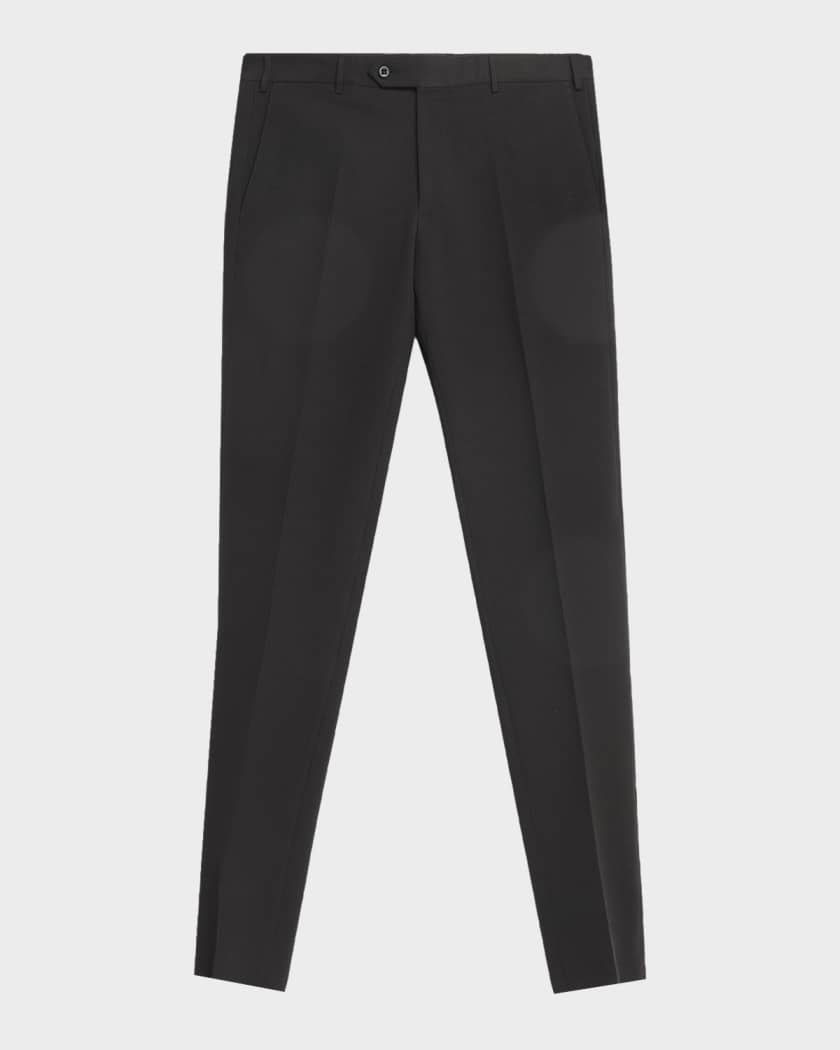 Zanella Men's Parker Straight-Leg Flat Front Trousers | Neiman Marcus