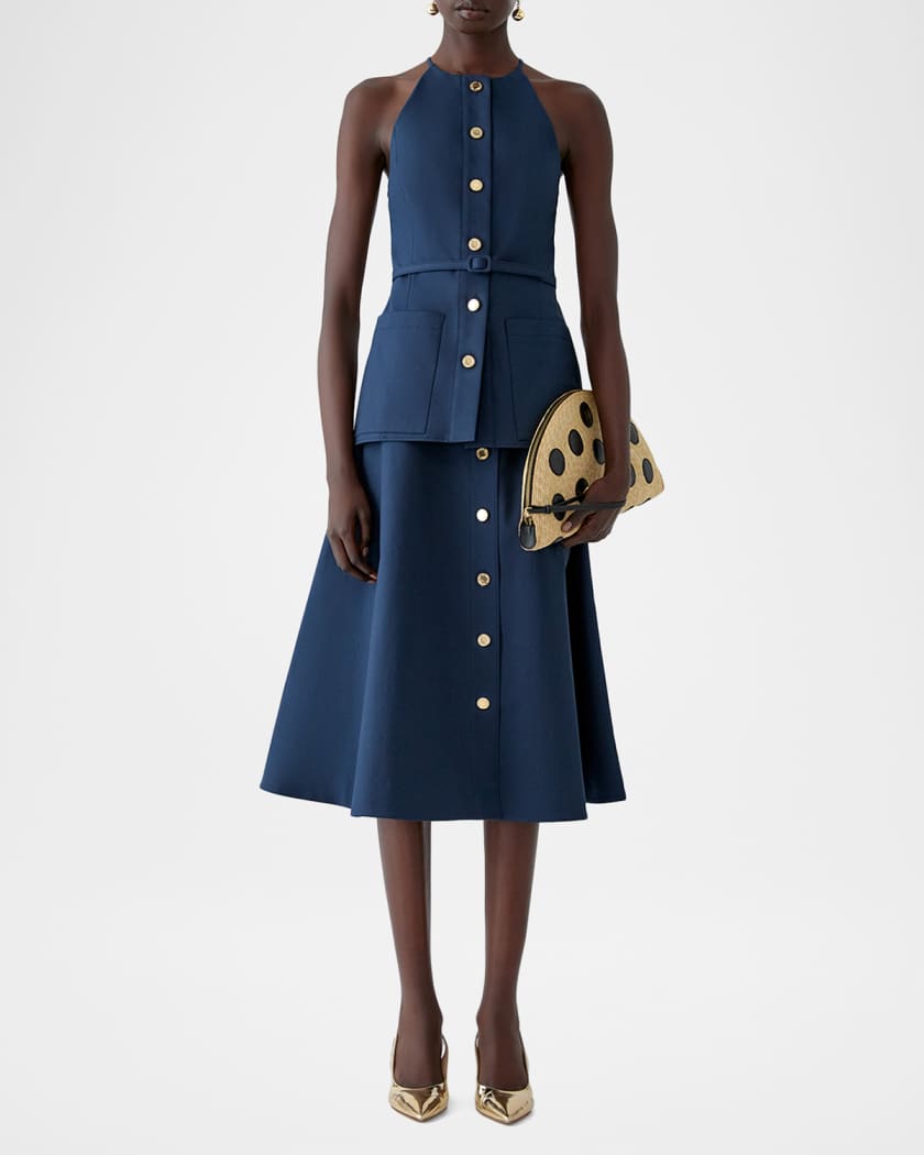 Carolina Herrera Button-Front Top