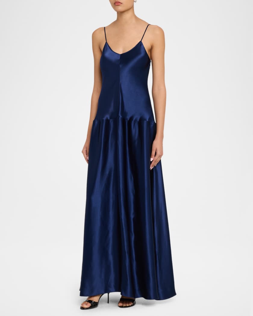 FForme Layla Bias Cut Fit-&-Flare Maxi Dress | Neiman Marcus
