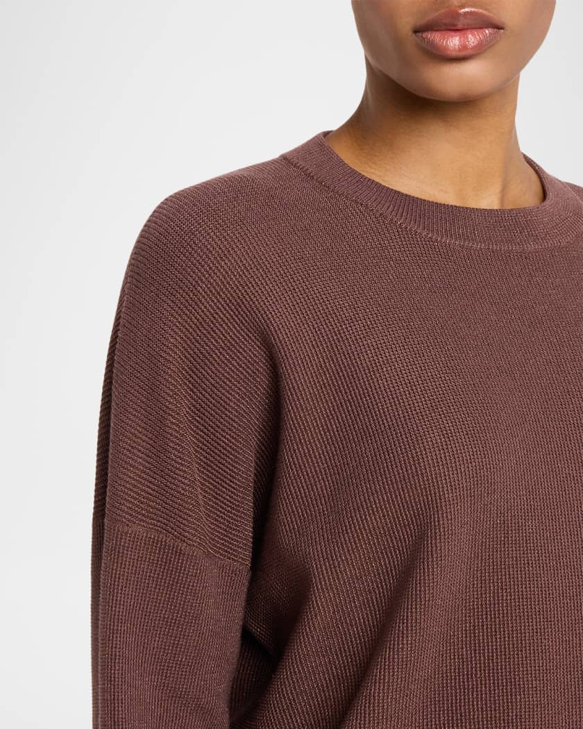 みみこ様【BRUNELLO CUCINELLI】クルーネックニット Brunello Cucinelli Metallic Net Knit Crewneck Sweater | Neiman Marcus