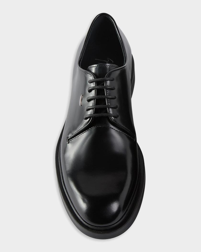 Giuseppe Zanotti Men's Leather Derby Shoes | Neiman Marcus