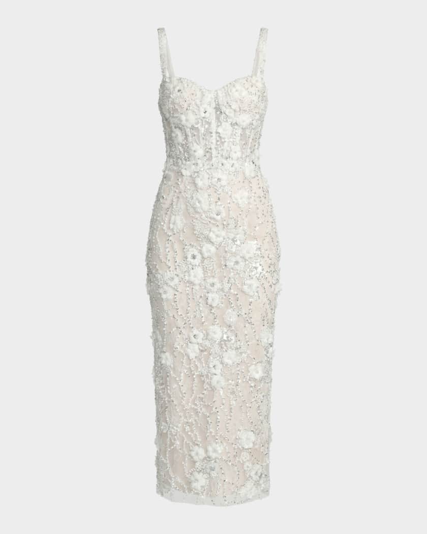 mac duggal white beaded dress Ava Presley 28558 main image 0