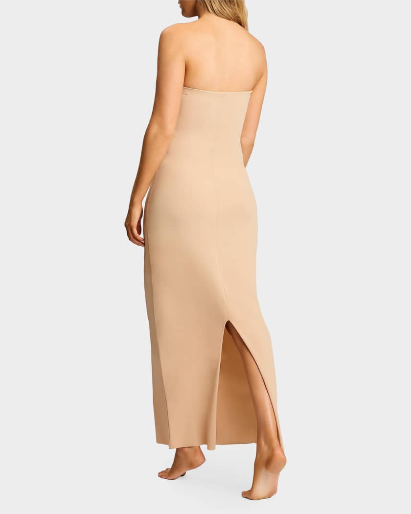 slip dress strapless Soft Sheer-Mesh Bandeau Mini in Almond While ordering write your bust Commando Classic Strapless Slip in