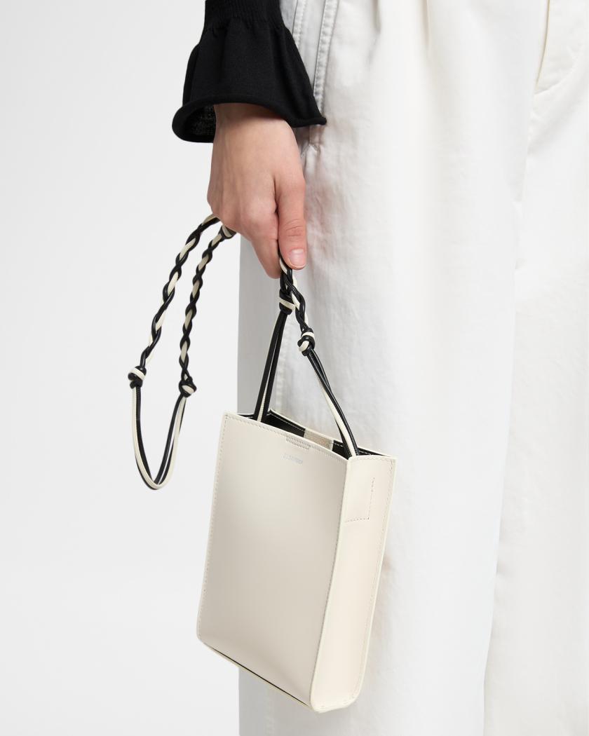 Jil Sander Tangle Small Leather Crossbody Bag | Neiman Marcus