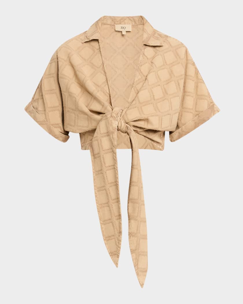 JBQ Chiara Cropped Top | Neiman Marcus