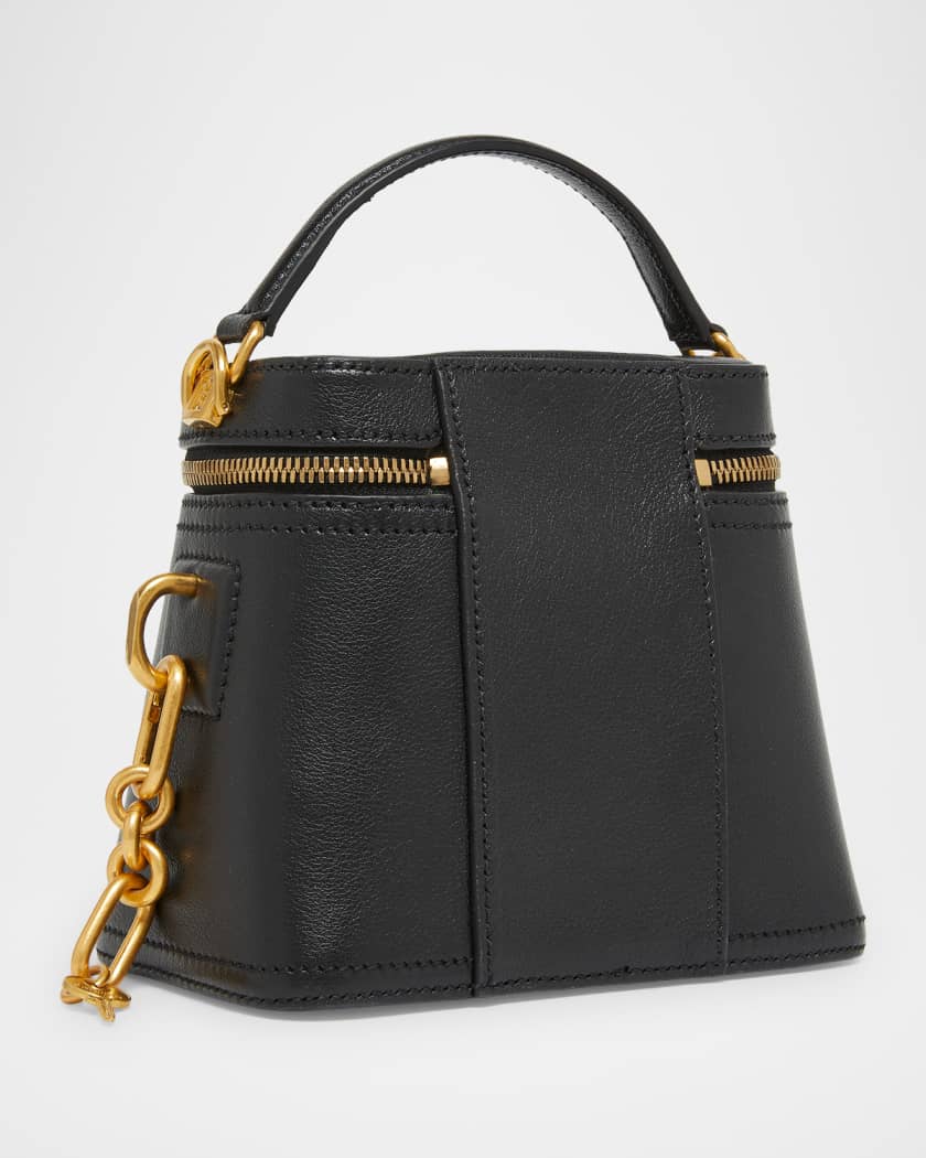 ☆*様 BALMAIN 正規品 新品　ロゴ ボディバッグ　ウエストポーチ　モノグ Balmain Pulse Padlock-Embellished Vanity Bag in Leather | Neiman
