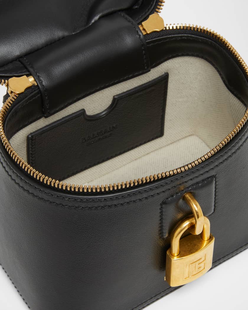 ☆*様 BALMAIN 正規品 新品　ロゴ ボディバッグ　ウエストポーチ　モノグ Balmain Pulse Padlock-Embellished Vanity Bag in Leather | Neiman
