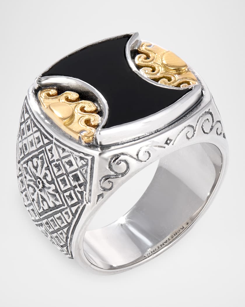 C*a様 CALMAN THOLOGY / STYLE. 8_012 RING Konstantino Calma Onyx Ring | Neiman Marcus