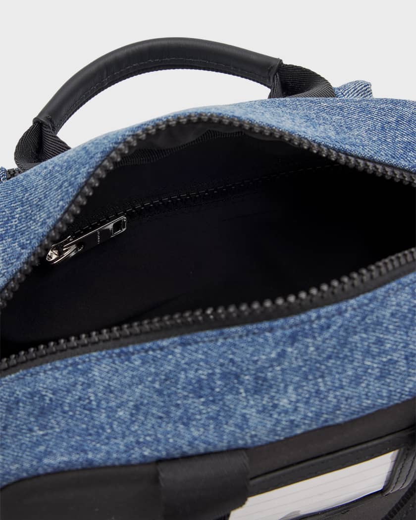Givenchy Girl's Logo-Embroidered Denim Crossbody Bag | Neiman Marcus