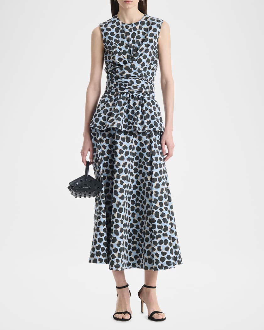 【新品未使用タグ付き】yae Animal pattern skirt Altuzarra Varda Animal-Print Midi Skirt | Neiman Marcus