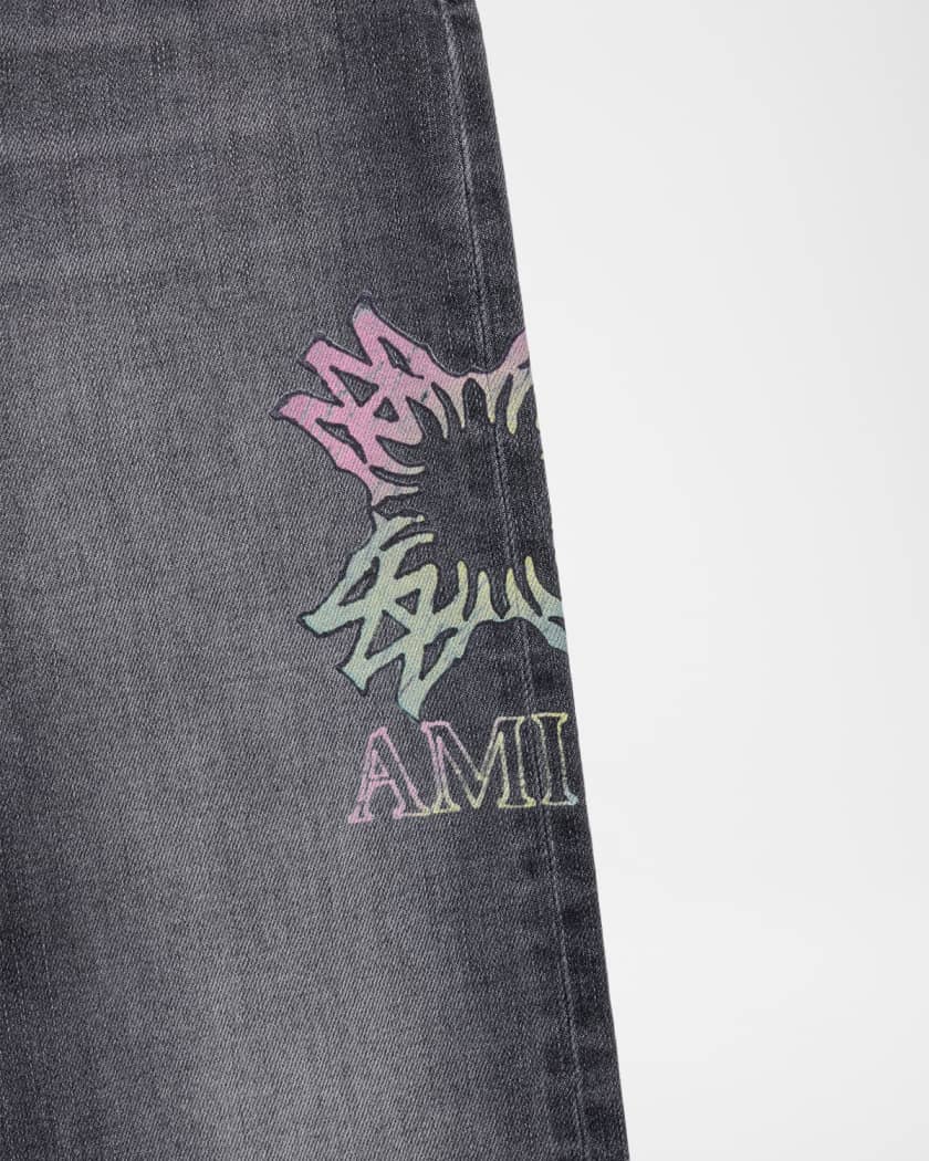 Amiri Kid's MA Quad Flames Skinny Jeans, Size 4-12 | Neiman Marcus