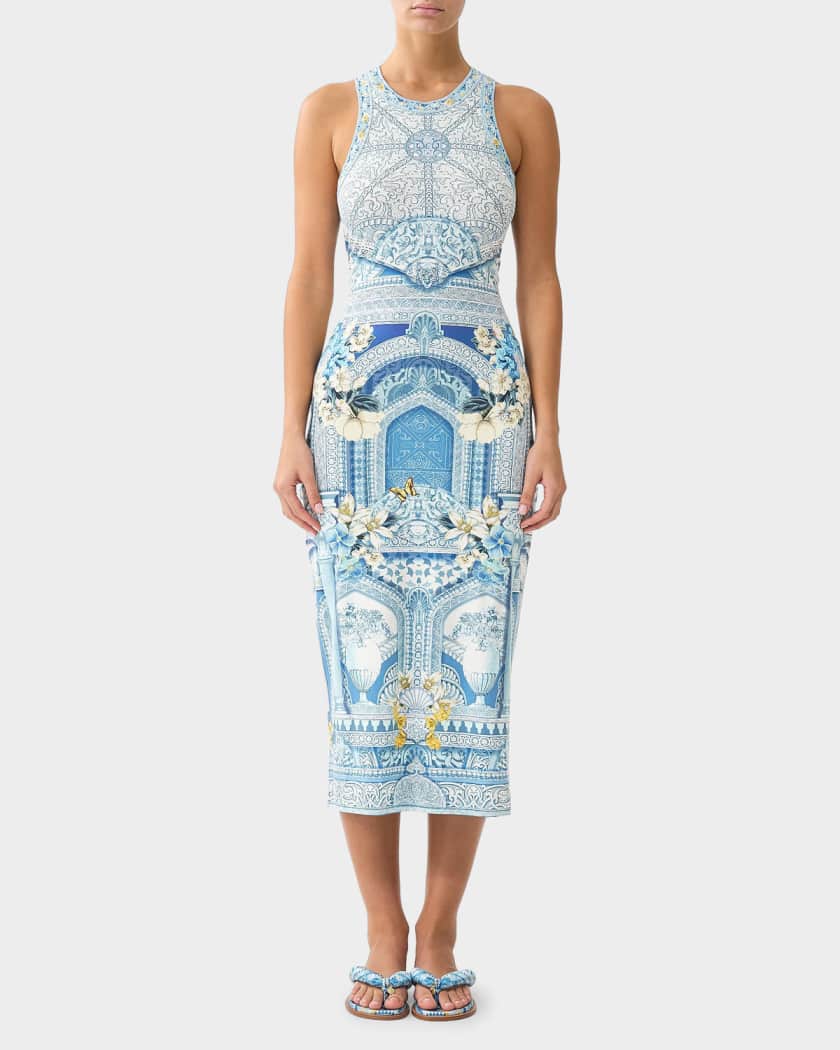 knee length dresses for ladies ATLAS JERSEY TANK DRESS LONG – Shoptiques main image 0