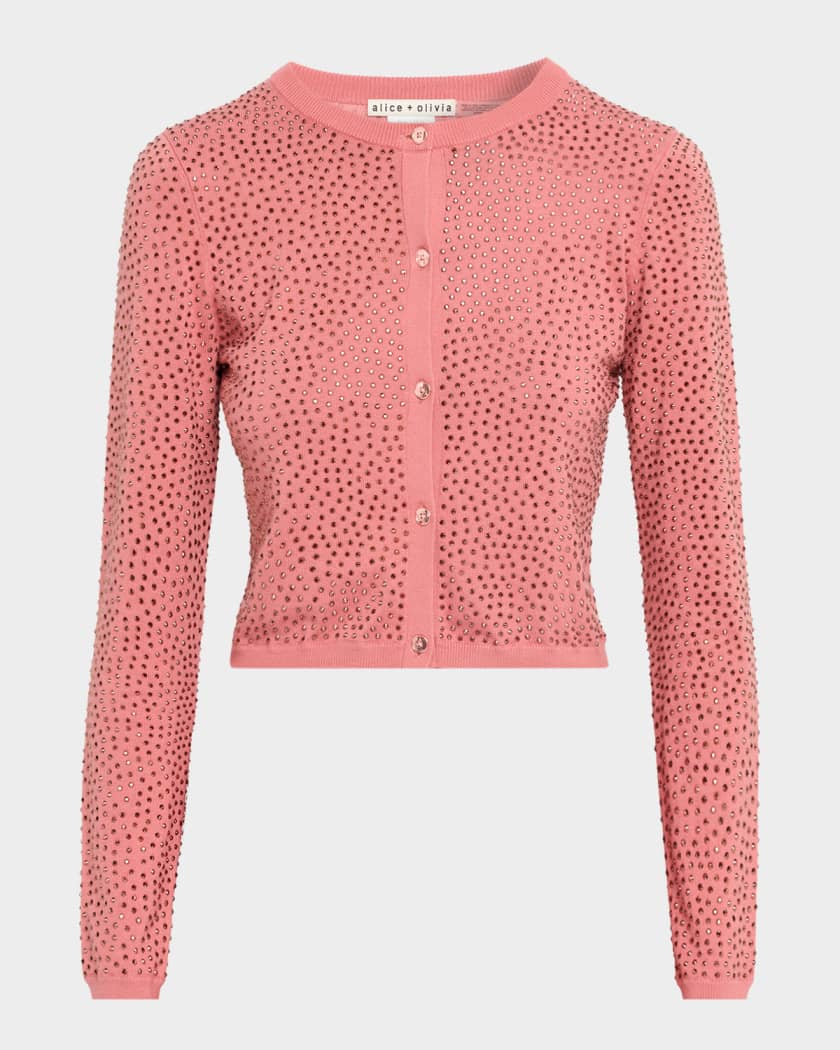 ALICE + OLIVIA Carson Embellished Cardigan | Neiman Marcus
