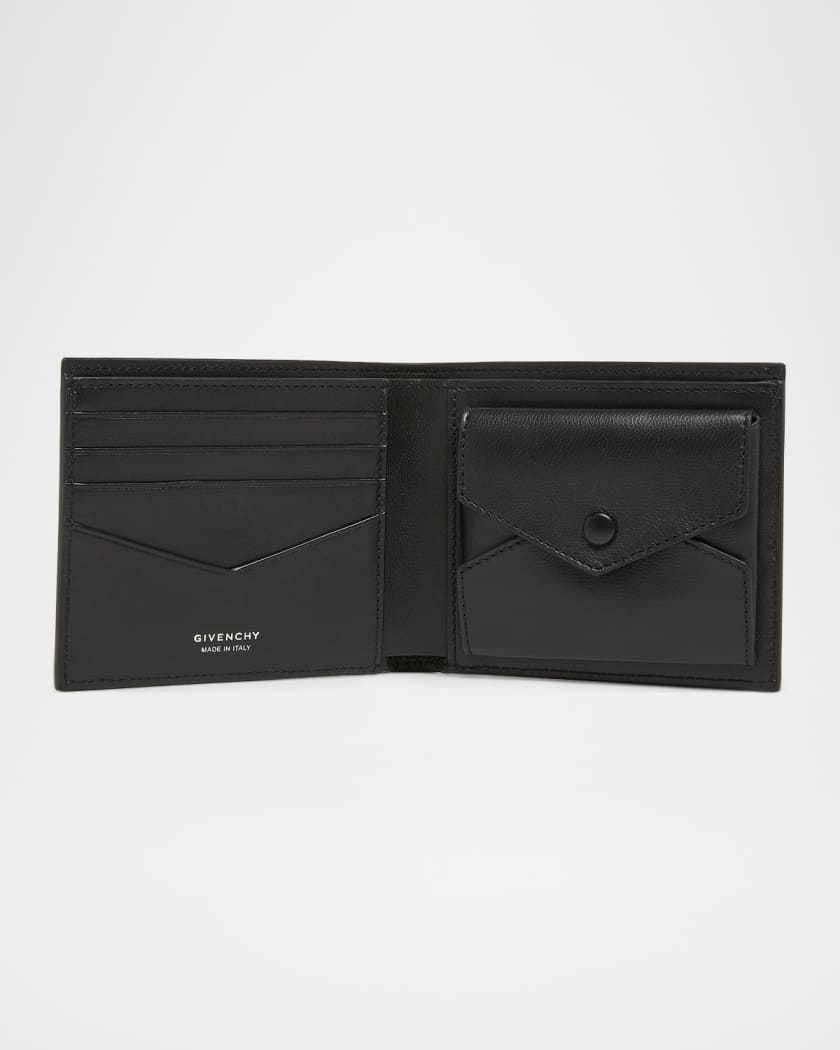 Givenchy Men's Leather Billfold Coin Wallet | Neiman Marcus