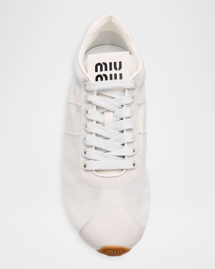 Miu Miu Mesh Retro Runner Sneakers | Neiman Marcus