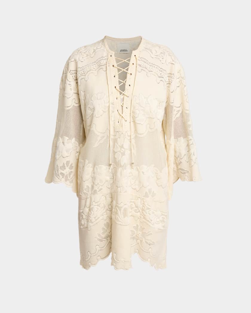 sachin and babi light blue dress Isabel Marant Ruthel Short Sleeve Mini Dress White Embroidered Ramie S –  Celebrity Owned
