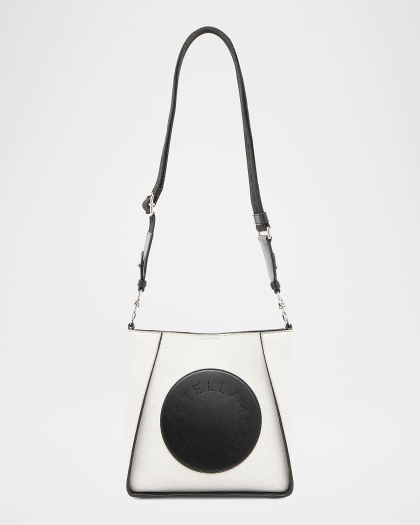 Stella McCartney Logo Cotton Canvas Crossbody Bag | Neiman Marcus