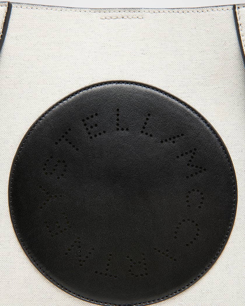 Stella McCartney Logo Cotton Canvas Crossbody Bag | Neiman Marcus