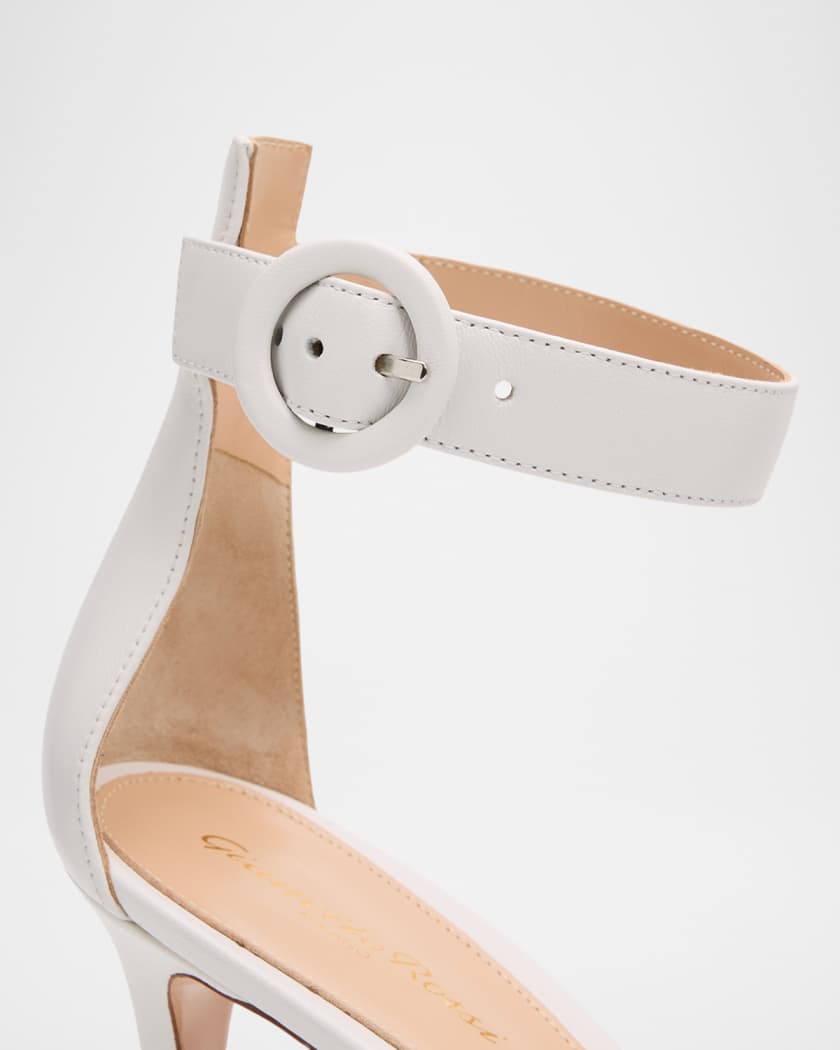 Gianvito Rossi 85mm Portofino Nappa Leather Ankle-Strap Sandals