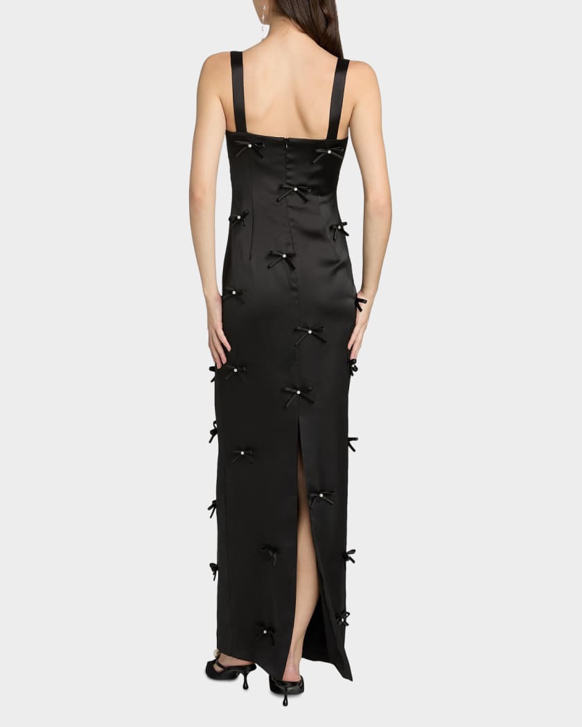 sachin and babi light blue dress Cynthia Rowley Buckle-Strap Satin Midi Dress main image 0