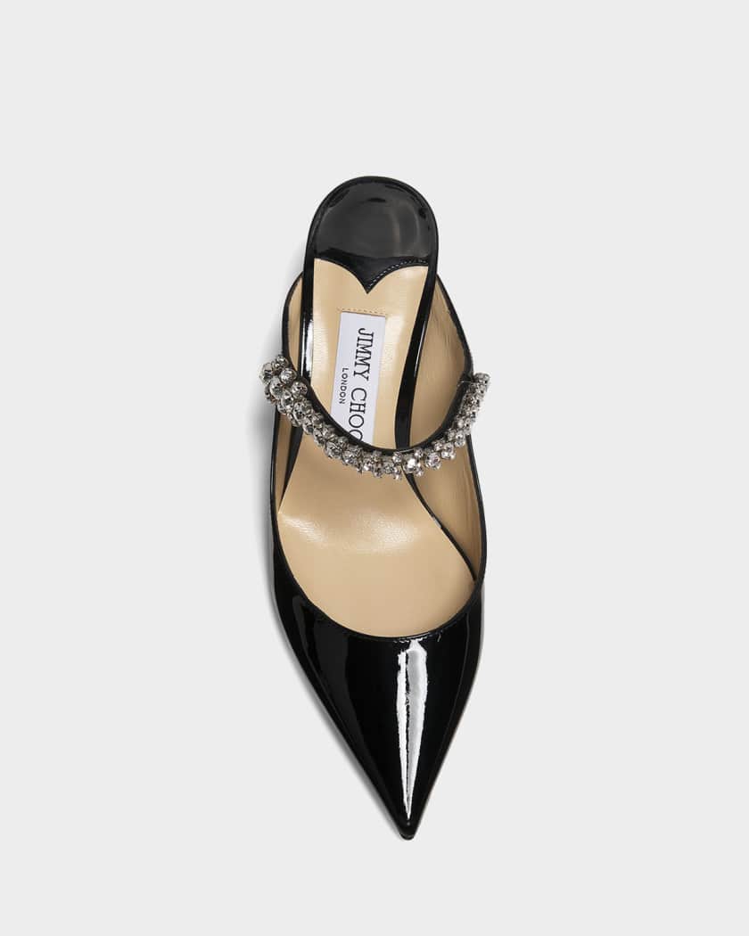 Jimmy Choo 65mm Bing Embellished Patent Leather Pumps | Neiman Marcus