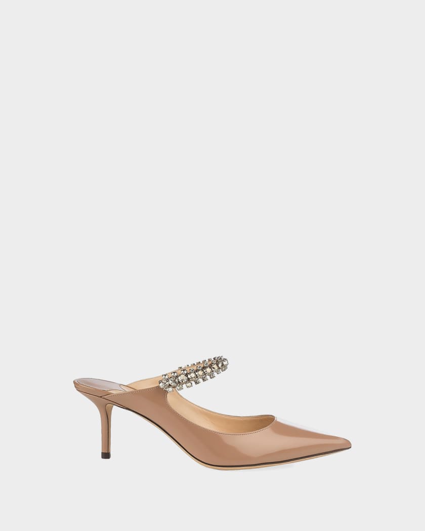 Jimmy Choo 65mm Bing Embellished Patent Leather Pumps | Neiman Marcus