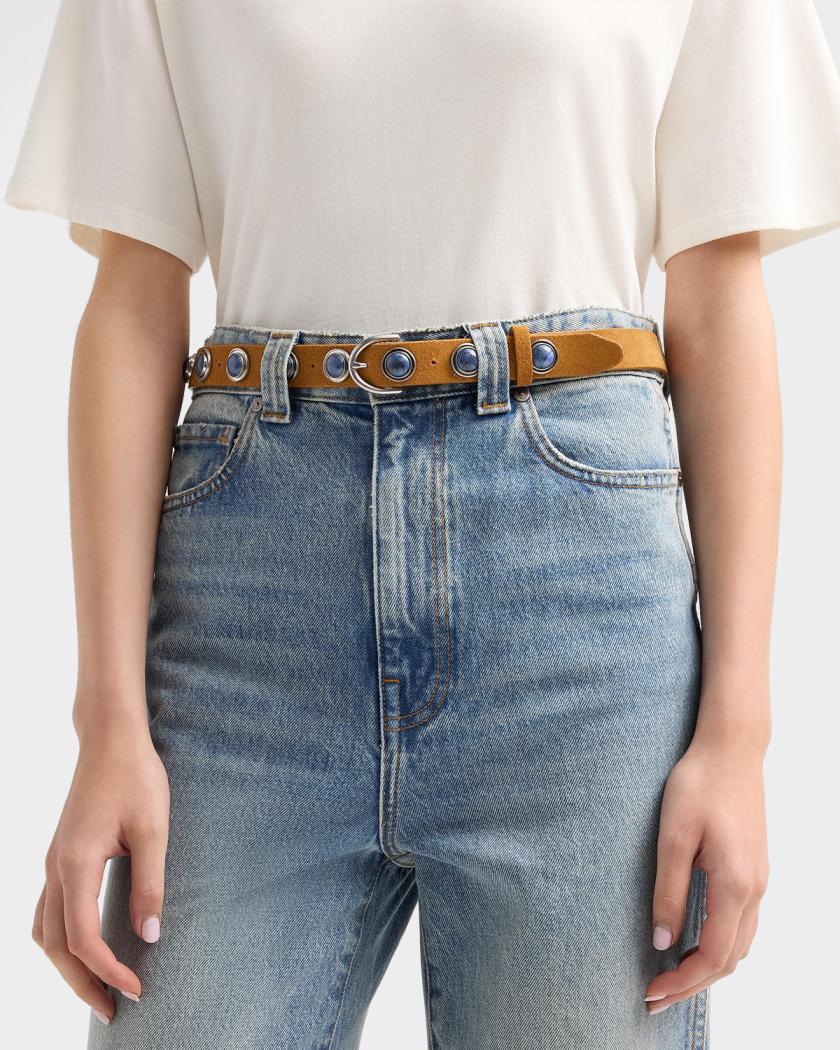 Rag & Bone Celia Studded Suede Belt | Neiman Marcus display picture 3