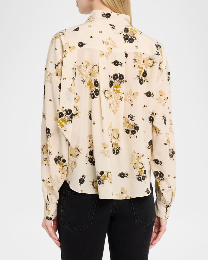 ISABEL MARANT シルク100 フラワープリント ブラウス 花柄 ISABEL