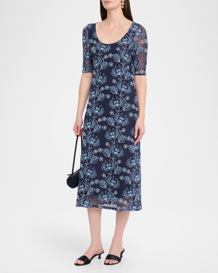 green emerald velvet dress Johnny Was Loane Mesh Dress – The Colony Shop