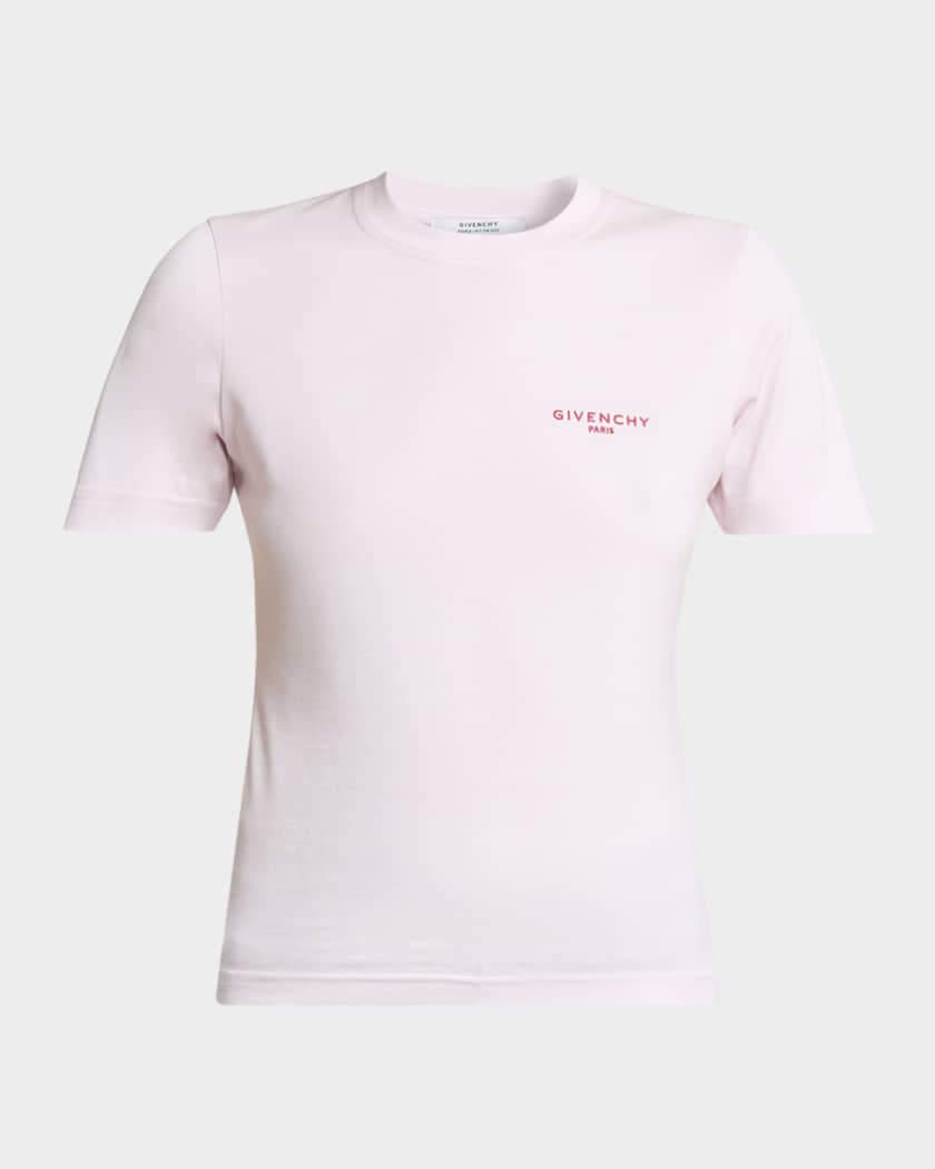 Givenchy Short-Sleeve Fitted T-Shirt | Neiman Marcus