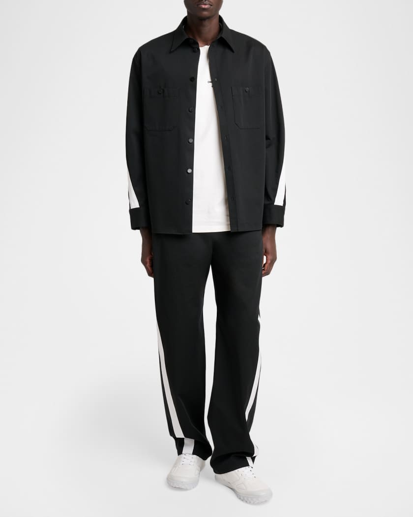 Givenchy Men's New Glide Leather Low-Top Sneakers | Neiman Marcus