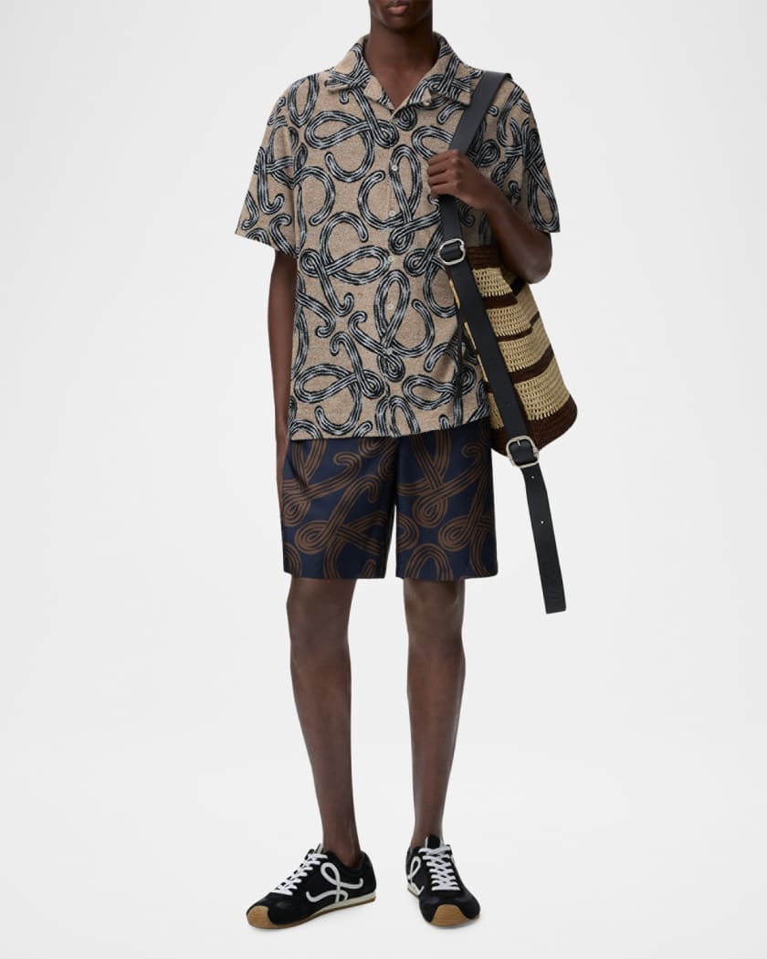 Loewe x Paula's Ibiza Men's Towel Terry Jacquard L-Script Short