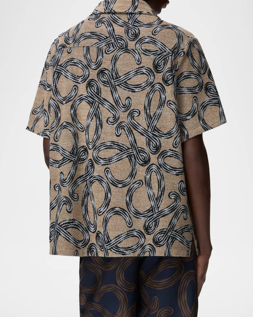 Loewe x Paula's Ibiza Men's Towel Terry Jacquard L-Script Short