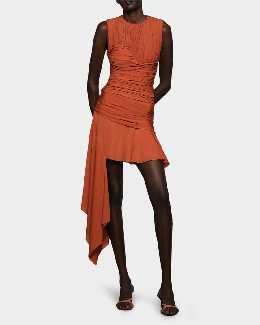 Et Ochs Emerson Side Drape Mini Skirt | Neiman Marcus