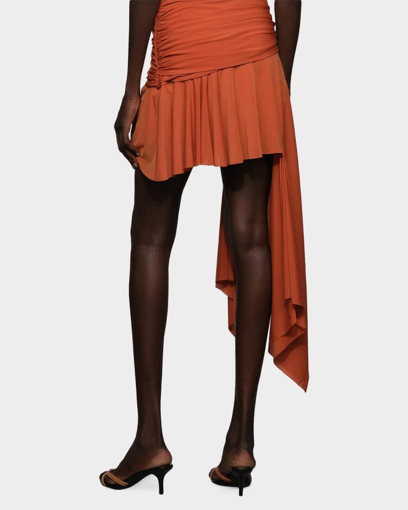 Et Ochs Emerson Side Drape Mini Skirt | Neiman Marcus