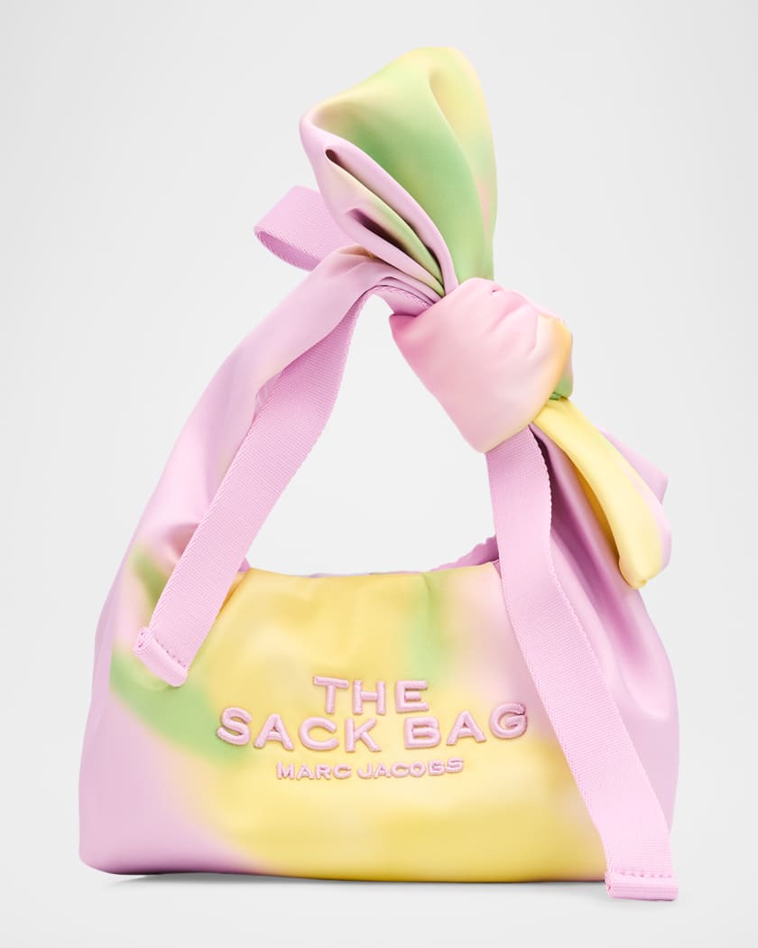 Marc Jacobs The Blurred Floral Satin Mini Bow Sack Bag | Neiman Marcus