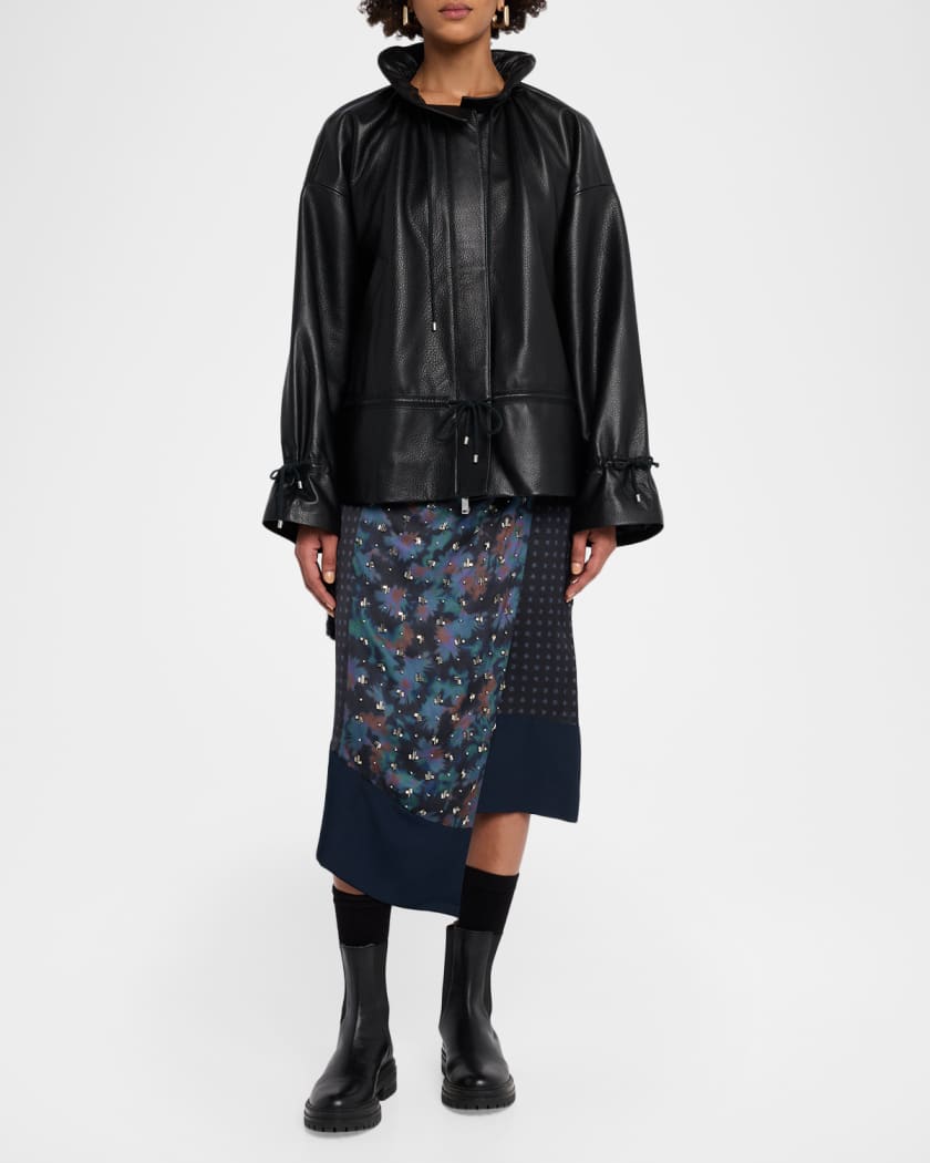 3.1 Phillip Lim Cinched Leather Jacket | Neiman Marcus