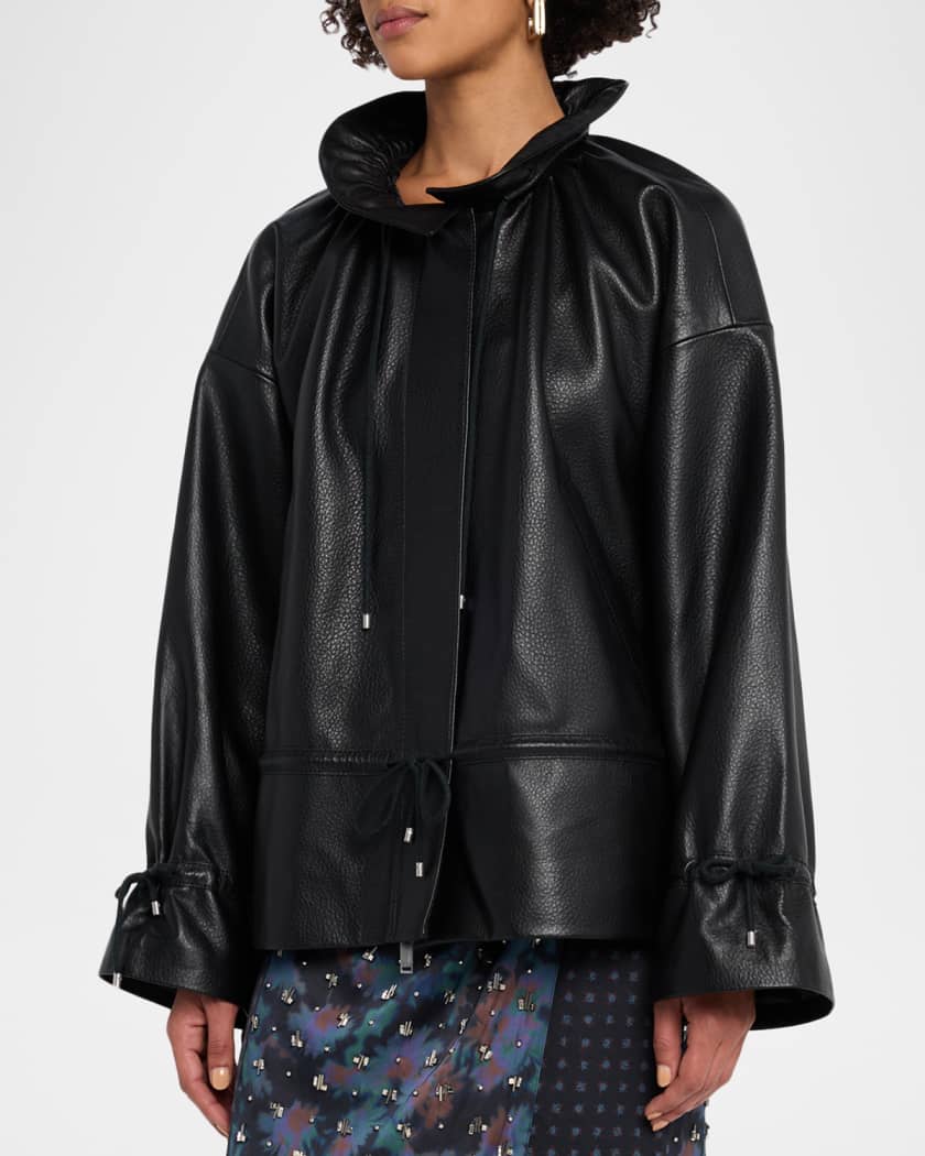 3.1 Phillip Lim Cinched Leather Jacket | Neiman Marcus