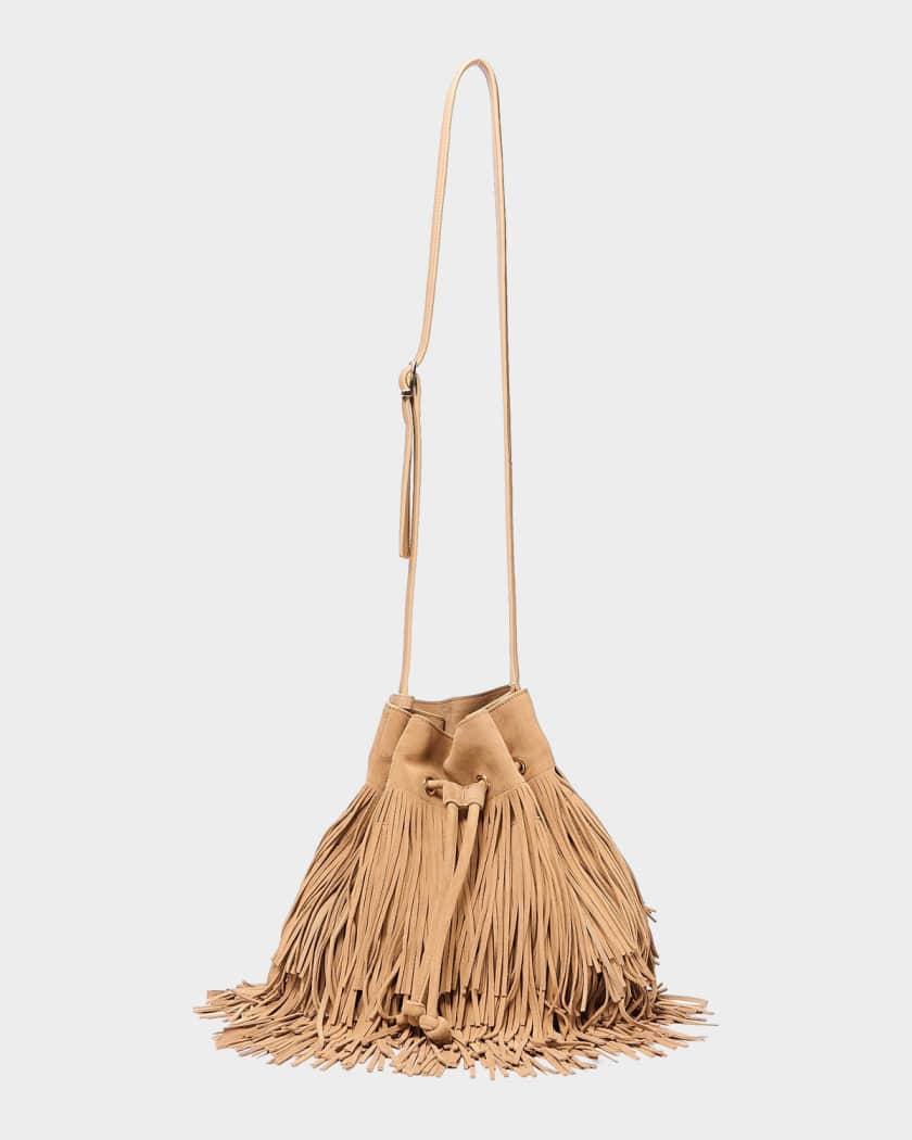 SIMKHAI Marena Fringed Suede Crossbody Bag | Neiman Marcus