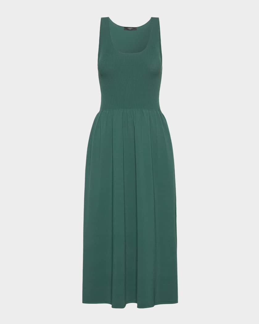 max mara cocktail dress Umido gathered wool mini dress - black