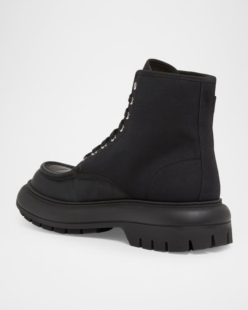 GIVENCHY*ジバンシー　厚底ブーツ　コルクソール　厚底　スタッズ　36.5 Givenchy Men's New Outdoor Canvas and Leather Lace-Up Boots