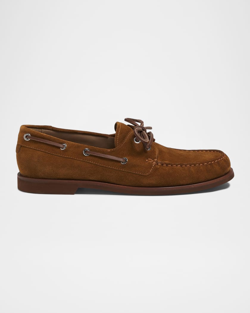 12/11までボーナスセール Gianvito Rossi スエードパンプス39 Gianvito Rossi Men's Vandée Suede Boat Shoes | Neiman Marcus