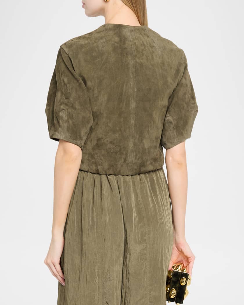SIMKHAI Austyn Zip-Front Jacket | Neiman Marcus