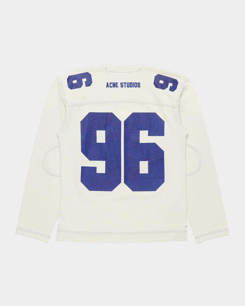 美品 ACNE STUDIOS 1996 ロングTシャツ Mサイズ Acne Studios Men's Cotton 1996 Varsity Long-Sleeve T-Shirt