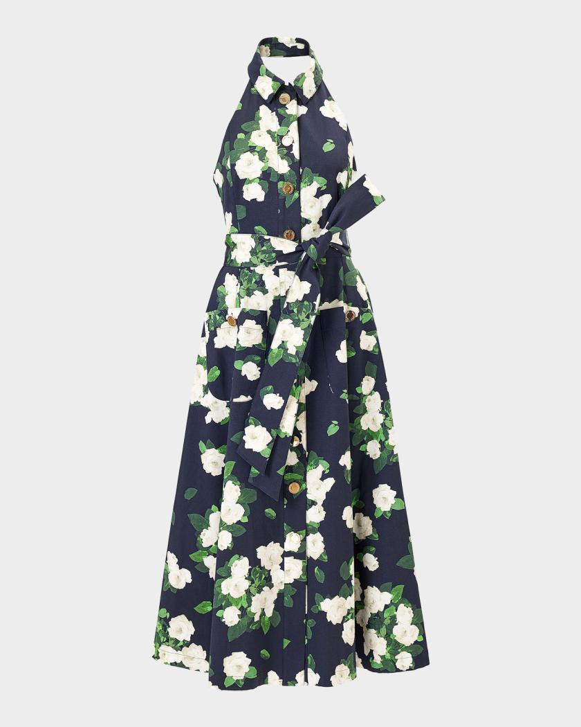 sachin and babi light blue dress Florence Halter Neck Midi Dress – Allie and Me Boutique main image 1