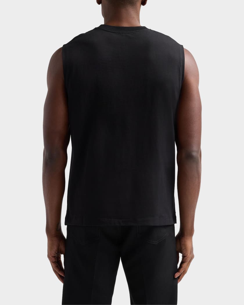 Balmain Men's Embroidered Logo Tank | Neiman Marcus
